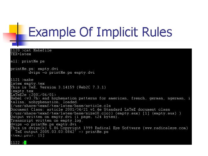 Example Of Implicit Rules 