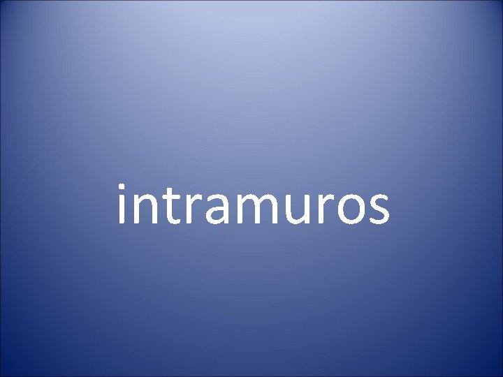intramuros 