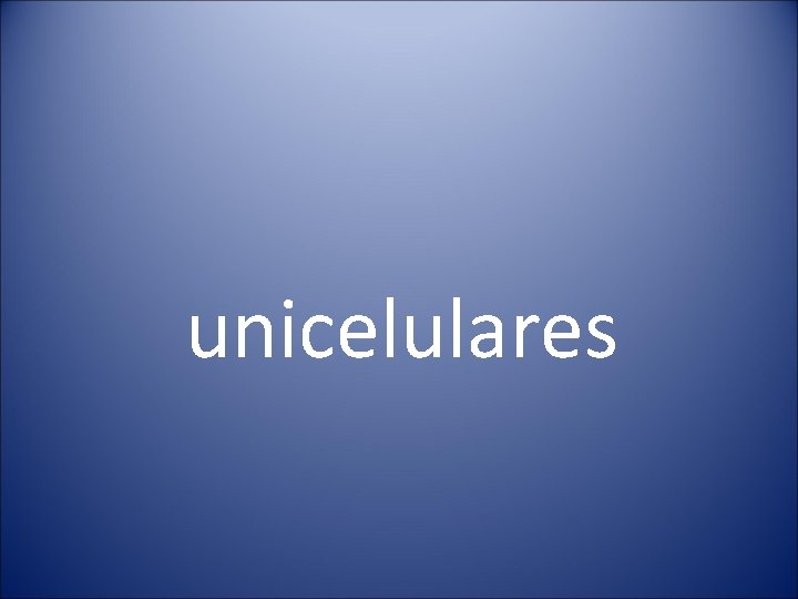 unicelulares 