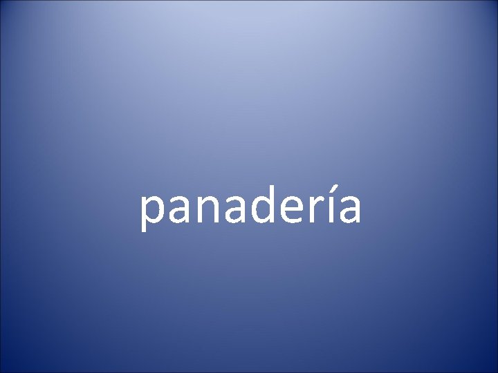panadería 