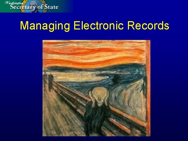 Managing Electronic Records 