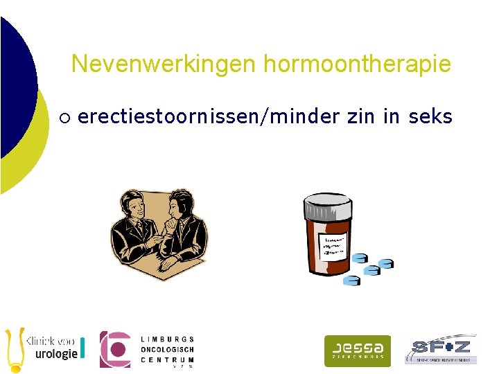 Nevenwerkingen hormoontherapie ¡ erectiestoornissen/minder zin in seks 