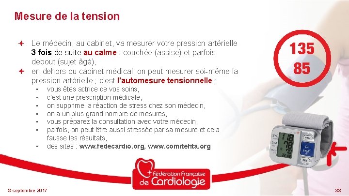 Mesure de la tension Le médecin, au cabinet, va mesurer votre pression artérielle 3