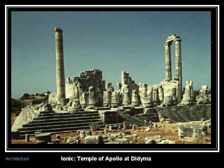 Architecture Ionic: Temple of Apollo at Didyma 
