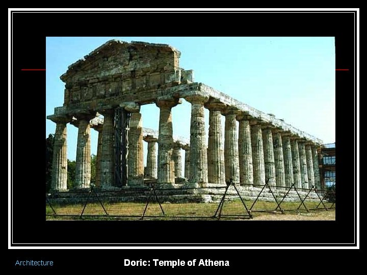 Architecture Doric: Temple of Athena 