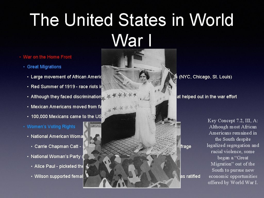 The United States in World War I • War on the Home Front •