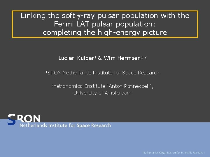 Linking the soft g-ray pulsar population with the Fermi LAT pulsar population: completing the