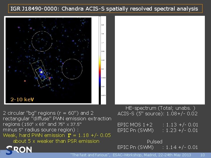 IGR J 18490 -0000: Chandra ACIS-S spatially resolved spectral analysis 2 -10 ke. V