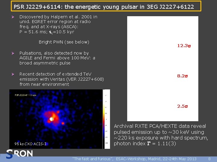 PSR J 2229+6114: the energetic young pulsar in 3 EG J 2227+6122 Ø Discovered