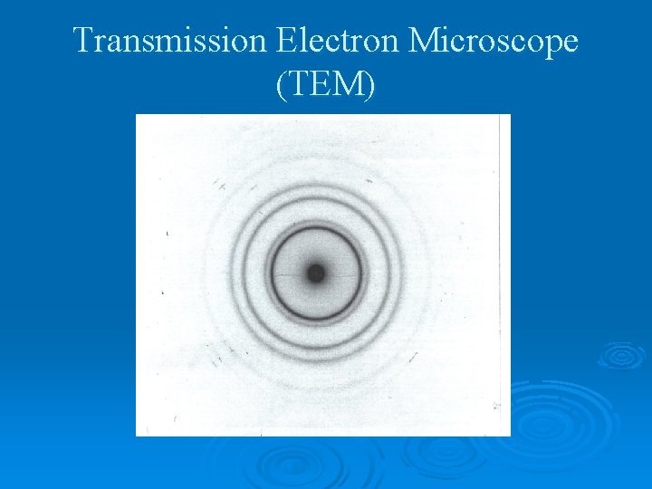 Transmission Electron Microscope (TEM) 