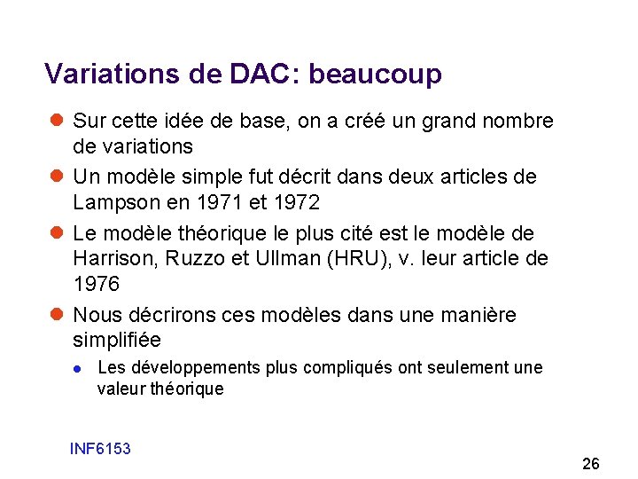 Variations de DAC: beaucoup l Sur cette idée de base, on a créé un