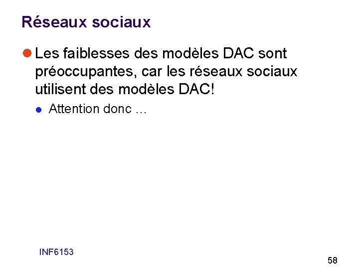 Réseaux sociaux l Les faiblesses des modèles DAC sont préoccupantes, car les réseaux sociaux