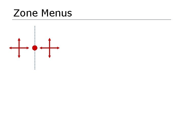 Zone Menus 