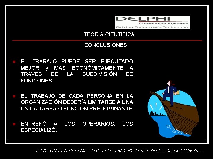 Lic. M. S. c. Adafrancys Salazar TEORIA CIENTIFICA CONCLUSIONES n EL TRABAJO PUEDE SER