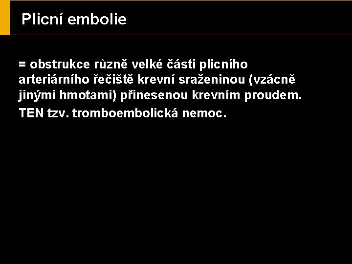 Cor Pulmonale Plicn Embolie Kardiomyopatie Onemocnn Aorty As