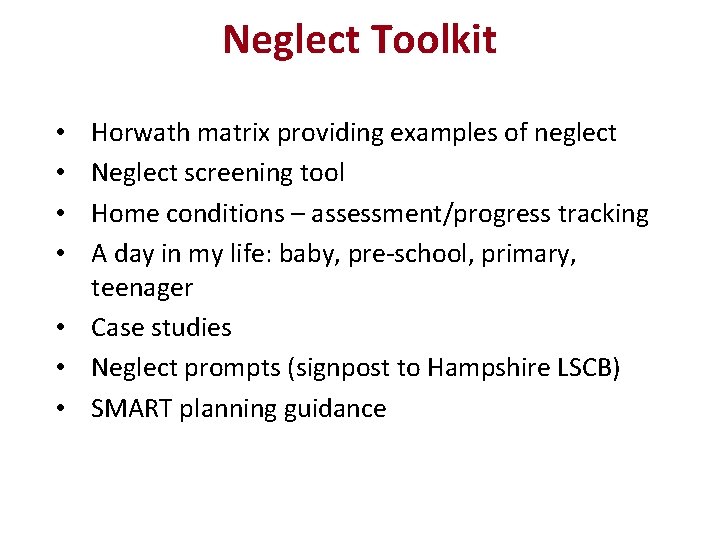 Worcestershire Neglect Strategy And Toolkit Presentation For Teams