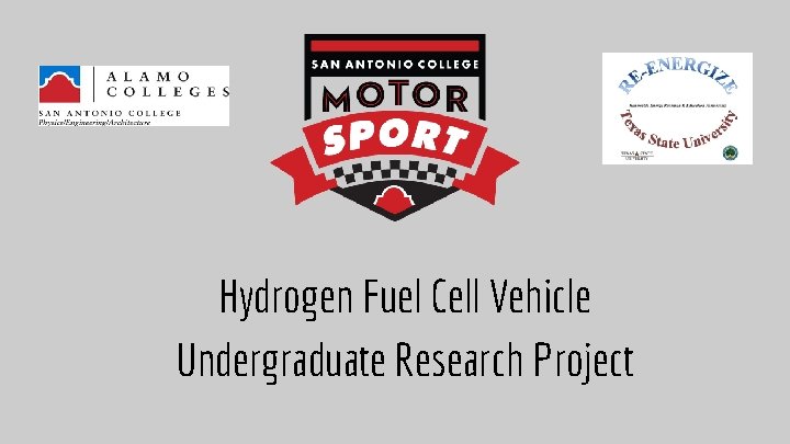 Hydrogen Fuel Cell Vehicle Undergraduate Research Project 