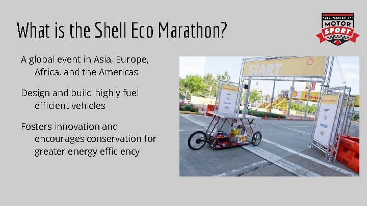 What is the Shell Eco Marathon? A global event in Asia, Europe, Africa, and