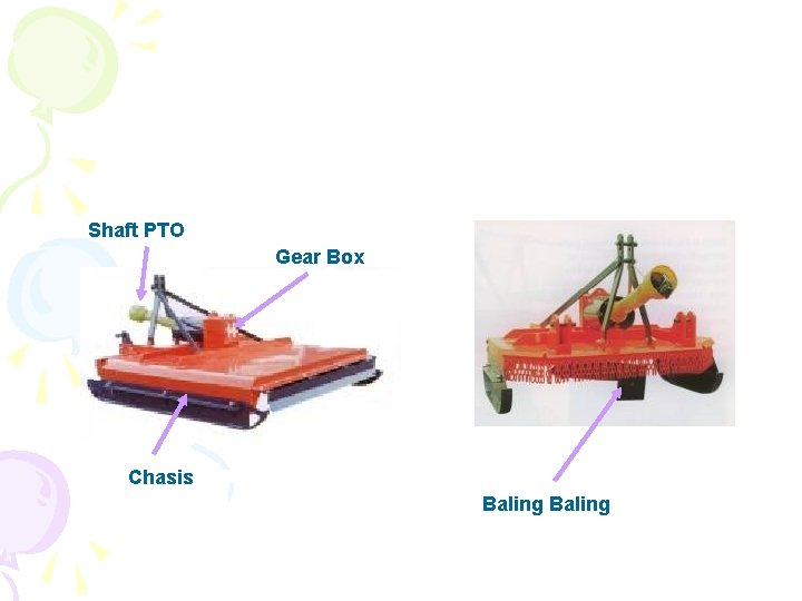 Shaft PTO Gear Box Chasis Baling 