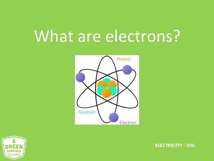 What are electrons? ELECTRICITY - 300 