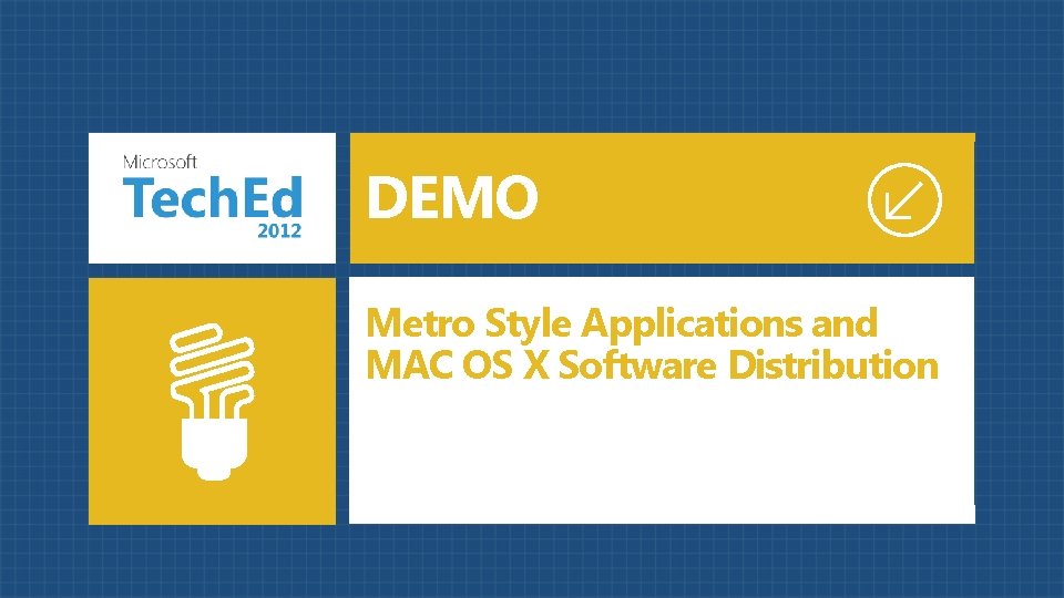 DEMO Metro Style Applications and MAC OS X Software Distribution 