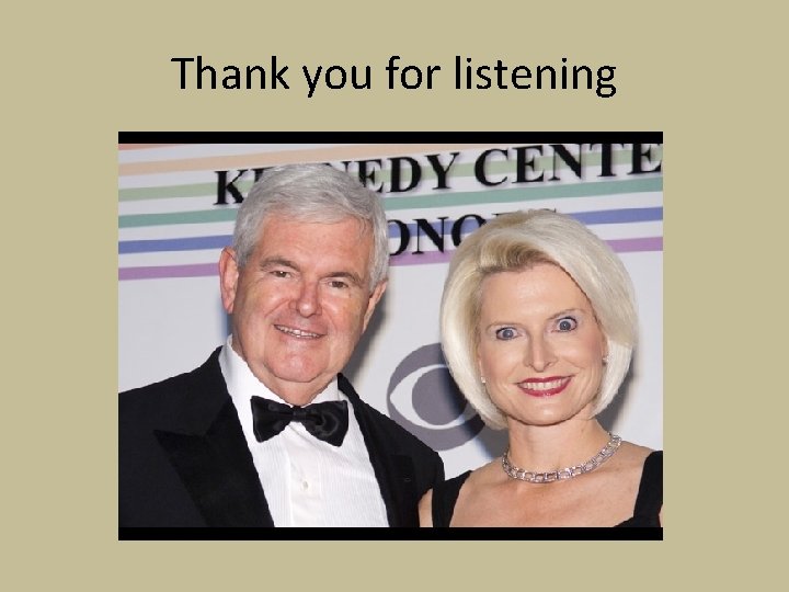 Thank you for listening 