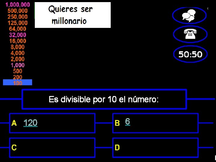 Es divisible por 10 el número: 120 6 