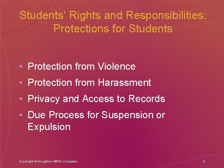 Student Protection Policy Chapter 9 Legal Aspects of Education Viewing recommendations