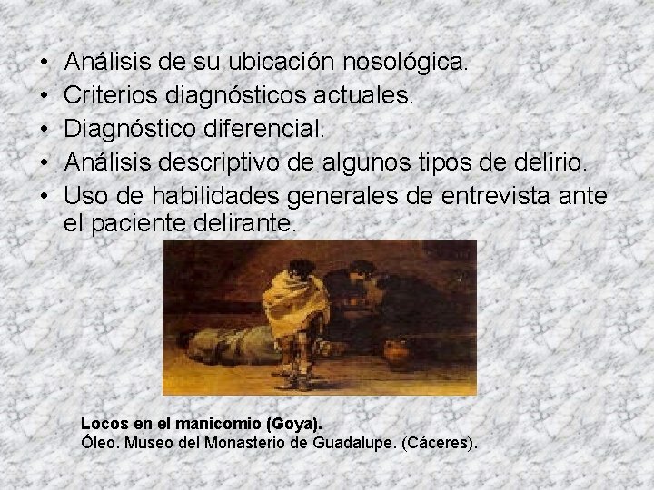 • • • Análisis de su ubicación nosológica. Criterios diagnósticos actuales. Diagnóstico diferencial. • • • Análisis de su ubicación nosológica. Criterios diagnósticos actuales. Diagnóstico diferencial.
