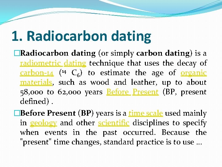 Carbon dating formula in Bhopal