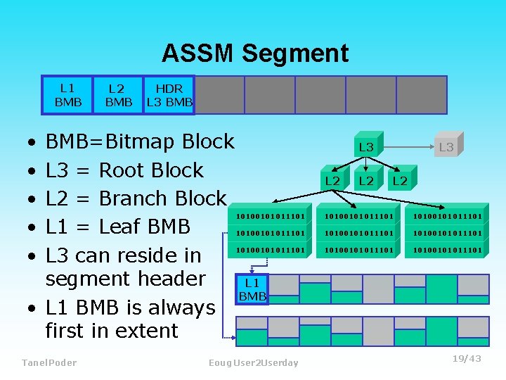 ASSM Segment L 1 BMB • • • L 2 BMB HDR L 3