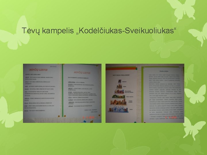 Tėvų kampelis „Kodėlčiukas-Sveikuoliukas“ 