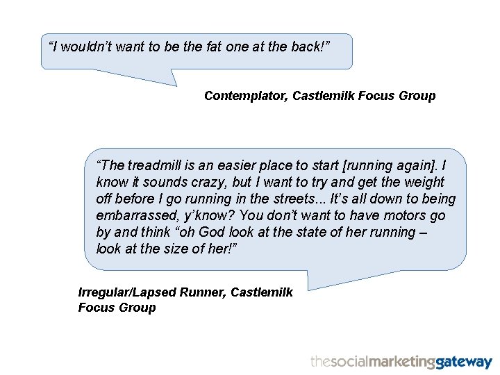 “I wouldn’t want to be the fat one at the back!” Contemplator, Castlemilk Focus