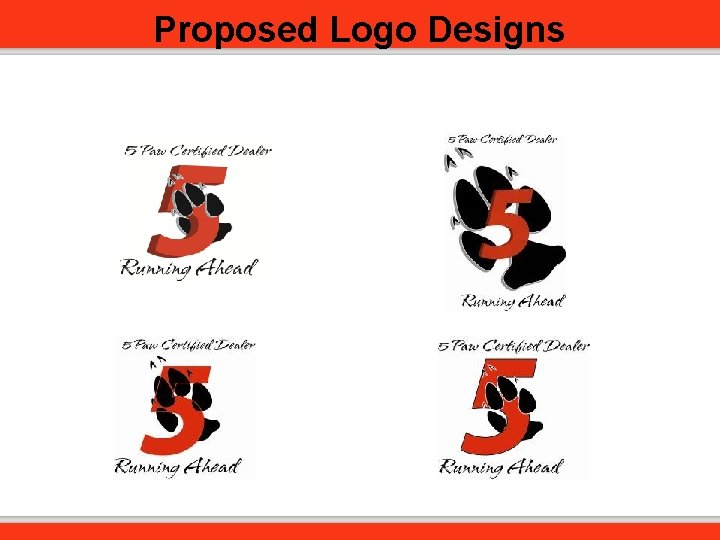 Proposed Logo Designs 