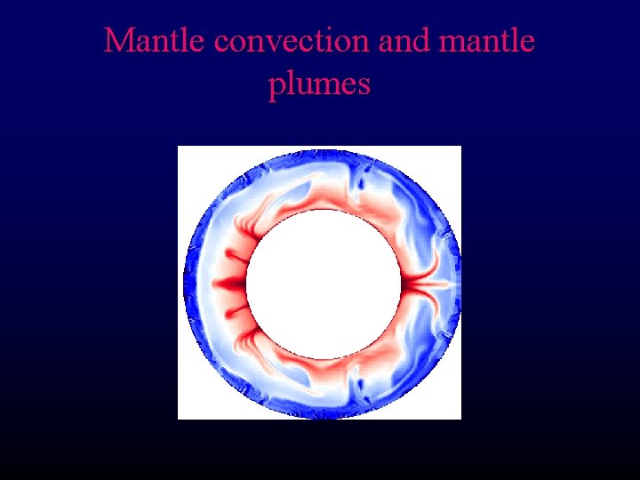 Mantle convection and mantle plumes 