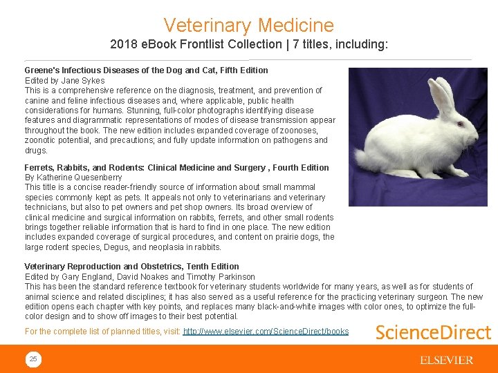 Veterinary Medicine 2018 e. Book Frontlist Collection | 7 titles, including: Greene's Infectious Diseases