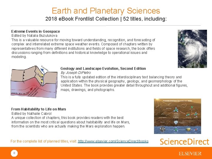 Earth and Planetary Sciences 2018 e. Book Frontlist Collection | 52 titles, including: Extreme