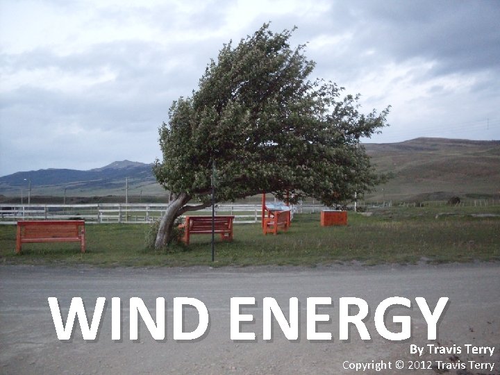 WIND ENERGY By Travis Terry Copyright © 2012 Travis Terry 