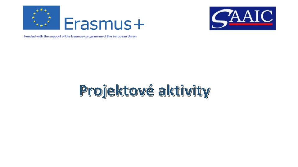 Projektové aktivity 