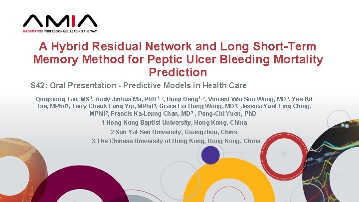 A Hybrid Residual Network and Long Short-Term Memory Method for Peptic Ulcer Bleeding Mortality