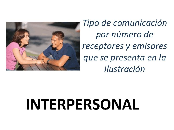 Tipo de comunicación por número de receptores y emisores que se presenta en la