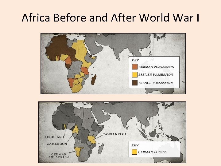 Africa Before and After World War I 