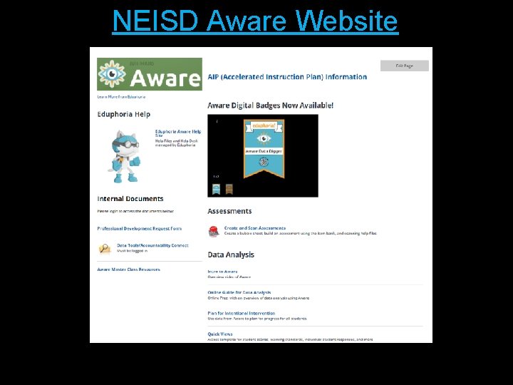 NEISD Aware Website 
