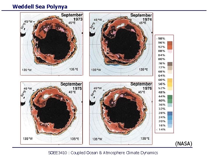 Weddell Sea Polynya (NASA) SOEE 3410 : Coupled Ocean & Atmosphere Climate Dynamics 