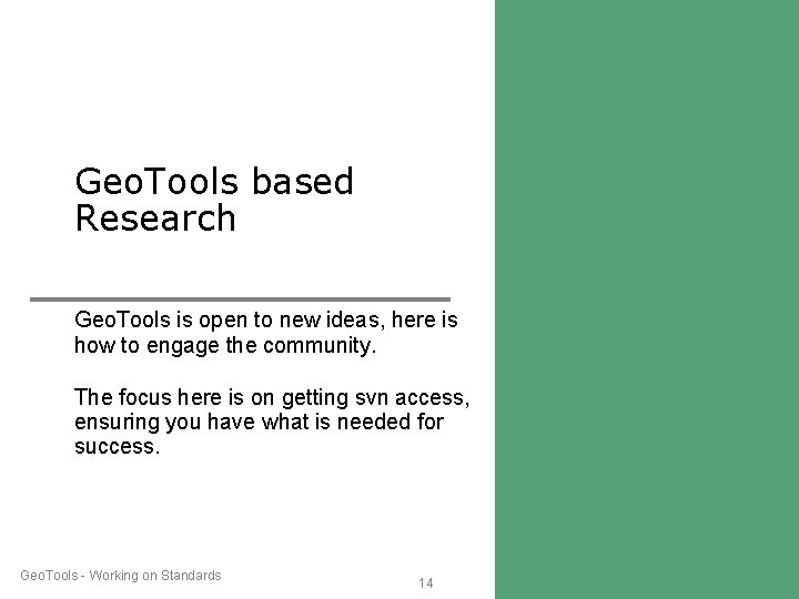 Geo. Tools based Research Geo. Tools is open to new ideas, here is how Geo. Tools based Research Geo. Tools is open to new ideas, here is how