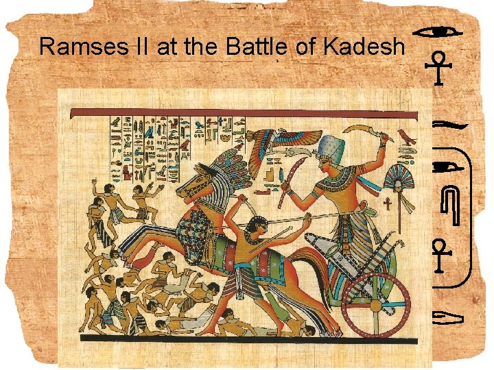 Ramses II at the Battle of Kadesh 