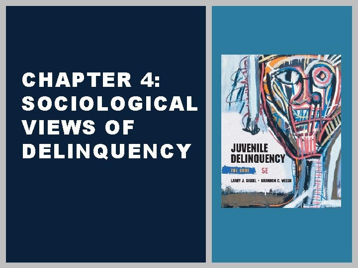 CHAPTER 4: SOCIOLOGICAL VIEWS OF DELINQUENCY 