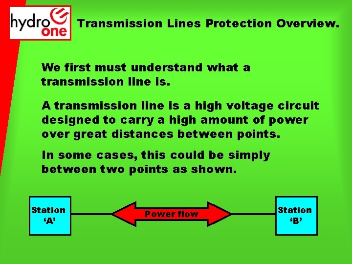 NETWORK OPERATING DIVISION Operating Effectiveness Transmission Lines
