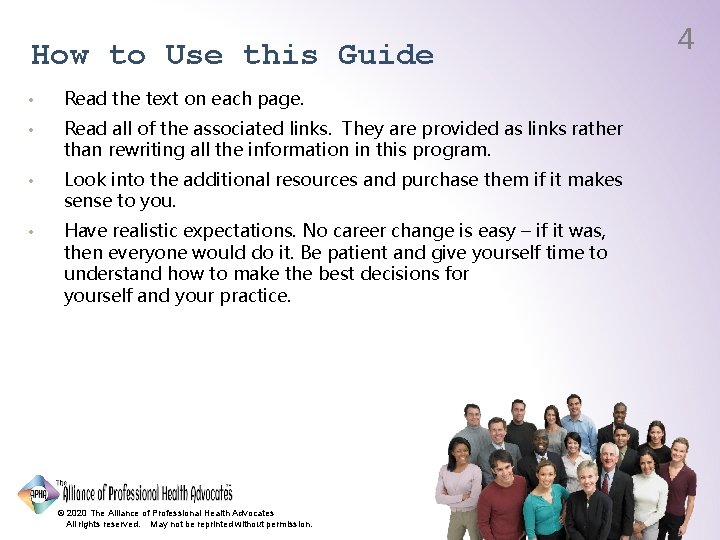 How to Use this Guide • Read the text on each page. • Read