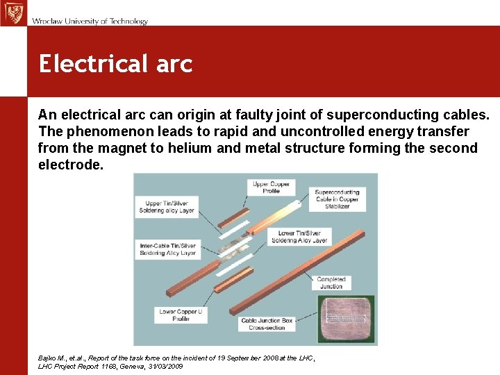 MCh, TE Seminar 12. 11. 09 Electrical arc An electrical arc can origin at